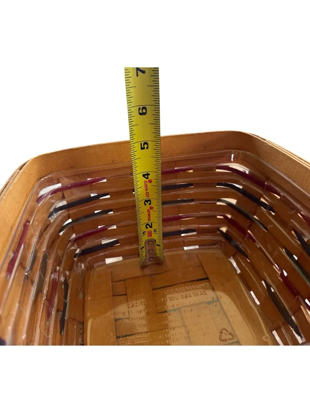 Longaberger All American Basket Lid Liner Protector Tie On Patriotic 1997